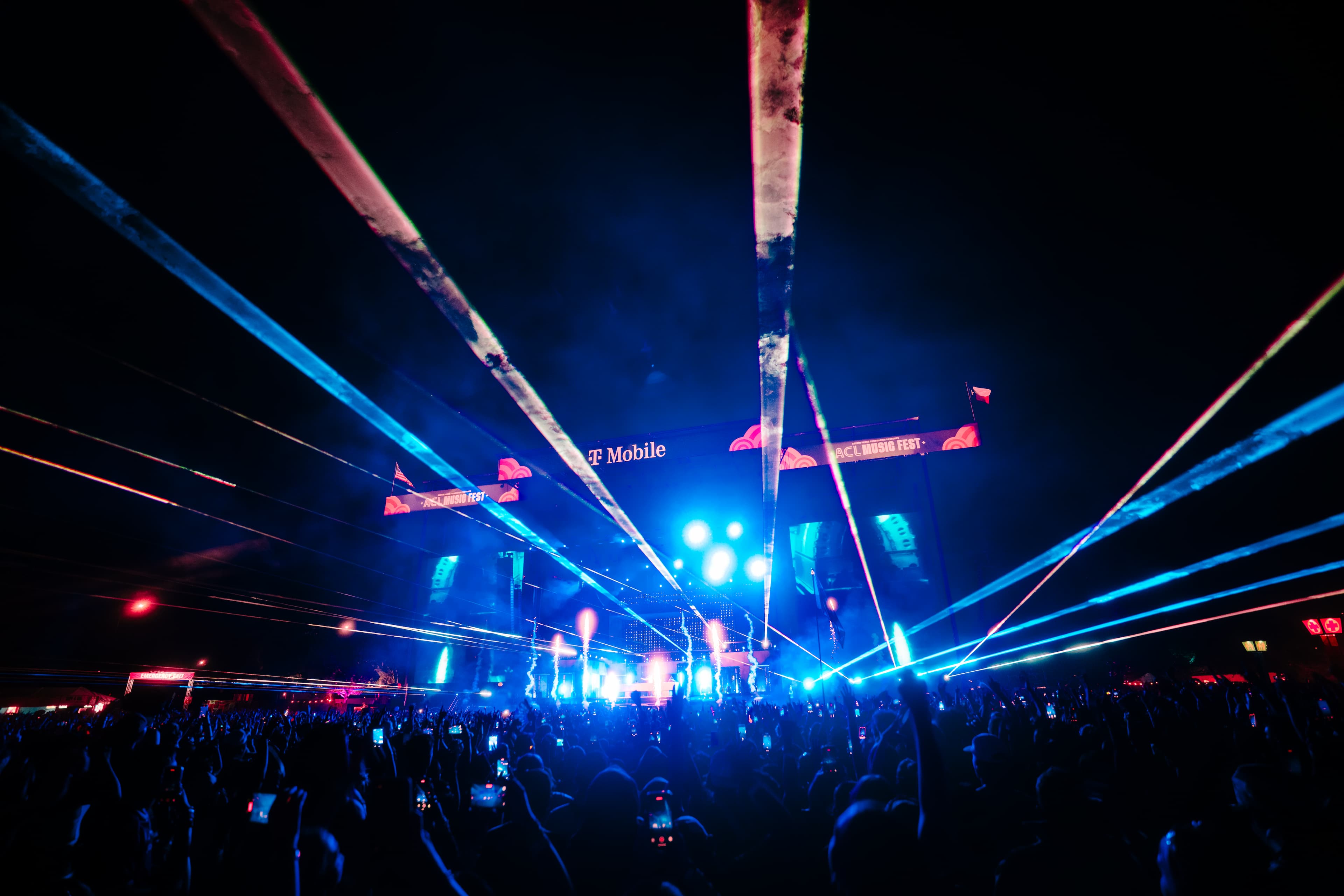 A photo of the T-Mobile stage at ACL Music Festival